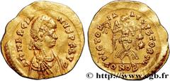 Roman coins MARCIAN Type : Tremissis  Date : c. 450-457  Mint name / Town : Constantinople  Metal : gold  Diameter : 15,5  mm Orientation dies : 11  h. Weight : 1,48  g. Rarity : R1  Obverse legend : 