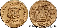 Byzantine coins CONSTANTINE IV, HERACLIUS and TIBERIUS Type : Solidus  Date : 669  Mint name / Town : Constantinople  Metal : gold  Millesimal fineness : 1000  ‰ Diameter : 19  mm Orientation dies : 7