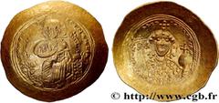 Byzantine coins CONSTANTINE IX MONOMACHOS Type : Histamenon nomisma  Date : c. 1050  Mint name / Town : Constantinople  Metal : gold  Diameter : 26,5  mm Orientation dies : 6  h. Weight : 4,40  g. Rar