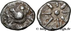 Greek Coins IONIA - EPHESUS Type : Tetartemorion  Date : c. 500-450  Mint name / Town : Éphèse, Ionie  Metal : silver  Diameter : 6  mm Orientation dies : 12  h. Weight : 0,36  g. Rarity : R2  Obverse