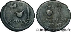 Roman coins BRUTUS Type : Denier  Date : 43-42 AC.  Mint name / Town : Smyrne  Metal : silver  Millesimal fineness : 950  ‰ Diameter : 17  mm Orientation dies : 11  h. Weight : 3,60  g. Rarity : R2  O