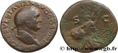 Roman coins VESPASIAN Type : As  Date : 77-78  Mint name / Town : Lyon  Metal : copper  Diameter : 26  mm Orientation dies : 6  h. Weight : 11,18  g. Rarity : R1  Obverse legend : IMP CAES VESPASIAN A