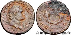 Roman coins TITUS Type : Dupondius  Date : 74  Mint name / Town : Commagène  Metal : bronze  Diameter : 27  mm Orientation dies : 7  h. Weight : 11,83  g. Rarity : R3  Obverse legend : T. CAESAR. IMP 