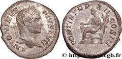 Roman coins CARACALLA Type : Denier  Date : 209  Mint name / Town : Rome  Metal : silver  Millesimal fineness : 550  ‰ Diameter : 19,5  mm Orientation dies : 7  h. Weight : 2,47  g. Officine : 3e  Obv