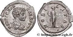 Roman coins GETA Type : Denier  Date : 199  Mint name / Town : Rome  Metal : silver  Millesimal fineness : 550  ‰ Diameter : 20  mm Orientation dies : 12  h. Weight : 3,36  g. Rarity : R1  Officine : 
