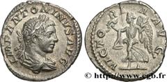 Roman coins ELAGABALUS Type : Denier  Date : juillet - septembre  Date : 219  Mint name / Town : Rome  Metal : silver  Millesimal fineness : 500  ‰ Diameter : 18,5  mm Orientation dies : 12  h. Weight
