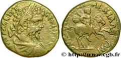 SEPTIMIUS SEVERUS Tetrassaria, (MB, Æ 27) c. 194-211 Thrace, Anchialus R1 copper (27mm, 12,83g, 1h) Obverse : Buste lauré, drapé et cuirassé de Septime Sévère à droite, vu de trois quarts en arrière (