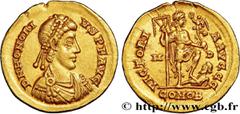 Roman coins HONORIUS Type : Solidus  Date : 395-401 ou 402  Mint name / Town : Milan  Metal : gold  Diameter : 20,5  mm Orientation dies : 1  h. Weight : 4,39  g. Rarity : R1  Obverse legend : D N HON