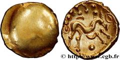 Celtic coins AMBIANI (Area of Amiens) Type : Statère d'or uniface  Date : c. 60-50 AC.  Mint name / Town : Amiens (80)  Metal : gold  Diameter : 18  mm Weight : 6,31  g. Rarity : R1  Obverse legend : 