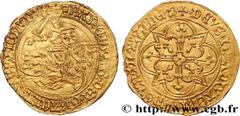 Feudal coins BRITTANY - DUCHY OF BRITTANY - FRANCIS I AND FRANCIS II Type : Cavalier d'or ou franc à cheval ou florin d'or  Date : n.d.  Mint name / Town : Nantes  Metal : gold  Diameter : 28  mm Orie