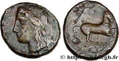 Greek Coins SICILY - SYRACUSE Type : Litra  Date : c. 287-278 AC.  Mint name / Town : Syracuse, Sicile  Metal : bronze  Diameter : 20,5  mm Orientation dies : 1  h. Weight : 6,96  g. Rarity : R2  Obve