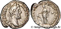 Roman coins COMMODUS Type : Denier  Date : 192  Mint name / Town : Rome  Metal : silver  Millesimal fineness : 650  ‰ Diameter : 17,5  mm Orientation dies : 6  h. Weight : 2,17  g. Rarity : R1  Obvers
