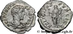 Roman coins GETA Type : Denier  Date : 203  Mint name / Town : Rome  Metal : silver  Millesimal fineness : 550  ‰ Diameter : 19  mm Orientation dies : 1  h. Weight : 3,01  g. Rarity : R1  Officine : 5