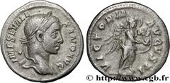 Roman coins SEVERUS ALEXANDER Type : Denier  Date : 230  Mint name / Town : Rome  Metal : silver  Millesimal fineness : 500  ‰ Diameter : 19  mm Orientation dies : 5  h. Weight : 2,62  g. Rarity : R1 