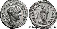 Roman coins SEVERUS ALEXANDER Type : Denier  Date : 223  Mint name / Town : Rome  Metal : silver  Millesimal fineness : 500  ‰ Diameter : 19  mm Orientation dies : 12  h. Weight : 3,50  g. Officine : 