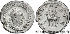 Roman coins TRAJAN DECIUS Type : Antoninien  Date : 250  Mint name / Town : Rome  Metal : billon  Millesimal fineness : 400  ‰ Diameter : 22  mm Orientation dies : 7  h. Weight : 3,72  g. Rarity : R1 