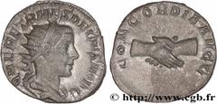 Roman coins HERENNIUS ETRUSCUS Type : Antoninien  Date : 251  Mint name / Town : Rome  Metal : billon  Millesimal fineness : 400  ‰ Diameter : 20  mm Orientation dies : 12  h. Weight : 3,26  g. Rarity