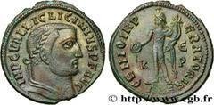 Roman coins LICINIUS I Type : Follis ou nummus  Date : 309-310  Mint name / Town : Alexandrie  Metal : copper  Diameter : 24,5  mm Orientation dies : 12  h. Weight : 6,30  g. Rarity : R1  Officine : 5