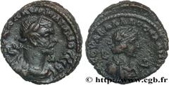 Provincial Coins AURELIAN and VABALLATHUS Type : Tétradrachme  Date : an 1/ an 4  Mint name / Town : Alexandrie, Égypte  Metal : copper  Diameter : 20,5  mm Orientation dies : 12  h. Weight : 9,65  g.