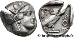 Greek Coins ATTICA - ATHENS Type : Tétradrachme  Date : c. 430 AC.  Mint name / Town : Athènes  Metal : silver  Diameter : 24,5  mm Orientation dies : 12  h. Weight : 17,10  g. Obverse legend : Anépig