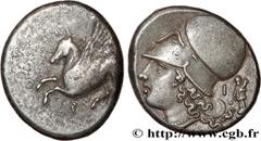 Greek Coins CORINTHIA - CORINTH Type : Statère  Date : c. 375-300 AC.  Mint name / Town : Corinthe, Corinthie  Metal : silver  Diameter : 21,5  mm Orientation dies : 9  h. Weight : 8,48  g. Rarity : R