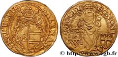 World coins ITALY - BOLOGNA - ALEXANDER VI (Rodrigue Borgia) Type : Ducat  Date : n.d.  Mint name / Town : Bologne  Metal : gold  Diameter : 24  mm Orientation dies : 12  h. Weight : 3,38  g. Edge : l