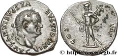 Roman coins VESPASIAN Type : Denier  Date : 77  Mint name / Town : Rome  Metal : silver  Millesimal fineness : 900  ‰ Diameter : 17  mm Orientation dies : 6  h. Weight : 3,13  g. Rarity : R1  Obverse 
