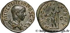 Roman coins PHILIPPUS II Type : Sesterce  Date : 246  Mint name / Town : Rome  Metal : copper  Diameter : 29  mm Orientation dies : 11  h. Weight : 22,79  g. Officine : 3e  Obverse legend : M IVL PHIL