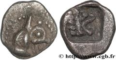 Celtic coins MASSALIA - MARSEILLE Type : Hemiobole  Date : 475-460 AC.  Mint name / Town : Marseille (13)  Metal : silver  Diameter : 8,5  mm Orientation dies : 12  h. Weight : 0,58  g. Rarity : R1  O