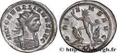Roman coins AURELIAN Type : Aurelianus  Date : octobre 274  Mint name / Town : Ticinum  Metal : billon  Millesimal fineness : 50  ‰ Diameter : 22  mm Orientation dies : 12  h. Weight : 3,91  g. Rarity