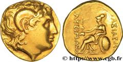 THRACIA - BYZANTION Statère d’or Coinage in the name of Lysimachus type c. 250 AC. Thrace, Byzance R2 gold (17,5mm, 8,48g, 6h) Obverse : Anépigraphe Tête imberbe d'Alexandre le Grand sous les traits d
