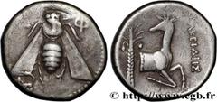 Greek Coins IONIA - EPHESUS Type : Tétradrachme  Date : c. 350-340 AC.  Mint name / Town : Éphèse, Ionie  Metal : silver  Diameter : 22,5  mm Orientation dies : 12  h. Weight : 15,21  g. Rarity : R2  