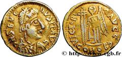Roman coins LIBIUS SEVERUS Type : Tremissis  Date : c. 461-465  Mint name / Town : Toulouse  Metal : gold  Diameter : 14,5  mm Orientation dies : 5  h. Weight : 1,22  g. Rarity : R3  Obverse legend : 