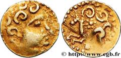 Celtic coins PARISII (Area of Paris) Type : Tiers de statère d’or, classe II  Date : Ier siècle av. J.-C  Mint name / Town : Paris (75)  Metal : gold  Diameter : 15,5  mm Orientation dies : 12  h. Wei