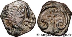 Merovingian Coinage SAINT-OUEN (ROTOMO CIVITAS) - (Seine-Maritime) Type : Denier  Date : (début VIIIe siècle)  Date : s.m.  Mint name / Town : Rouen (76) ou Poitiers (86)  Metal : silver  Diameter : 1