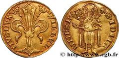 World coins GERMANY - JÜLICH - WILLIAM I OF GUELDER Type : Florin d'or  Date : c. 1357-1361  Quantity minted : -  Metal : gold  Millesimal fineness : 986  ‰ Diameter : 20,5  mm Orientation dies : 6  h