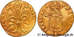 World coins HUNGARY - LOUIS I Type : Florin d'or  Date : c. 1342-1382  Quantity minted : -  Metal : gold  Millesimal fineness : 986  ‰ Diameter : 20  mm Orientation dies : 3  h. Weight : 3,55  g. Rari
