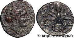 Greek Coins SICILY - SYRACUSE Type : Litra  Date : c. 415-405 AC.  Mint name / Town : Sicile, Syracuse  Metal : silver  Diameter : 12  mm Orientation dies : 3  h. Weight : 0,69  g. Rarity : R2  Obvers