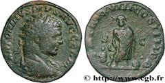 Roman coins CARACALLA Type : Dupondius  Date : 215  Mint name / Town : Rome  Metal : copper  Diameter : 24  mm Orientation dies : 12  h. Weight : 9,79  g. Rarity : R2  Obverse legend : ANTONINVS PIVS 