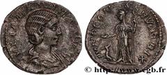 Roman coins JULIA MAMAEA Type : Denier  Date : 222  Mint name / Town : Rome  Metal : silver  Millesimal fineness : 500  ‰ Diameter : 18  mm Orientation dies : 12  h. Weight : 2,54  g. Officine : 6e  O