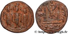 Byzantine coins HERACLIUS, HERACLIUS CONSTANTINE and HERACLONAS Type : Follis  Date : an 30  Mint name / Town : Constantinople  Metal : copper  Diameter : 20  mm Orientation dies : 3  h. Weight : 3,26