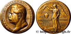 Medals III REPUBLIC Type : Médaille, Élection d’Alexandre Millerand  Date : 1920  Metal : bronze  Diameter : 71,5  mm Engraver : BOTTÉE Louis-Alexandre (1852-1940)  Weight : 165,56  g. Edge : lisse + 