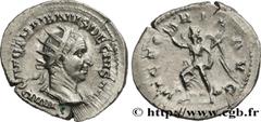 Roman coins TRAJAN DECIUS Type : Antoninien  Date : 249-250  Mint name / Town : Rome  Metal : billon  Millesimal fineness : 400  ‰ Diameter : 20,5  mm Orientation dies : 6  h. Weight : 3,21  g. Rarity