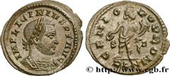 Roman coins LICINIUS I Type : Follis ou nummus  Date : 313-314  Mint name / Town : Londres  Metal : copper  Diameter : 21  mm Orientation dies : 6  h. Weight : 3,26  g. Obverse legend : IMP LICINIVS P