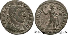 Roman coins LICINIUS I Type : Follis ou nummus  Date : 313-314  Mint name / Town : Arles  Metal : copper  Diameter : 20,5  mm Orientation dies : 6  h. Weight : 3,06  g. Rarity : R1  Officine : 3e  Obv
