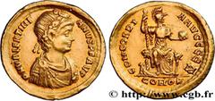 Roman coins VALENTINIAN II Type : Solidus  Date : 388-392  Mint name / Town : Constantinople  Metal : gold  Diameter : 20,5  mm Orientation dies : 12  h. Weight : 4,44  g. Rarity : R2  Officine : 6e  