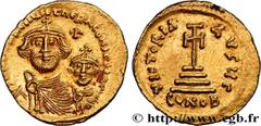 Byzantine coins HERACLIUS and HERACLIUS CONSTANTINE Type : Solidus  Date : 616-625  Mint name / Town : Constantinople  Metal : gold  Millesimal fineness : 1.000  ‰ Diameter : 20,5  mm Orientation dies
