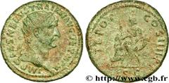 TRAJANUS Dupondius, (MB, Æ 29) Augustus 101 Rome R1 copper (29mm, 13,18g, 6h) Obverse : IMP CAES NERVA TRAIAN AVG GERM P M Tête radiée de Trajan à droite (O) Reverse : TR POT - COS IIII. P. P// S C Ab