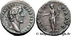Roman coins ANTONINUS PIUS Type : Denier  Date : 141  Mint name / Town : Rome  Metal : silver  Millesimal fineness : 850  ‰ Diameter : 18  mm Orientation dies : 6  h. Weight : 3,09  g. Rarity : R1  Of