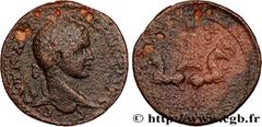 Provincial Coins ELAGABALUS Type : Unité  Date : an 254  Mint name / Town : Leucas ad Chrysoroas, Cœlé-Syrie  Metal : copper  Diameter : 28  mm Orientation dies : 1  h. Weight : 14,23  g. Rarity : R1 